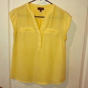 The Limited Small petite bright yellow blouse